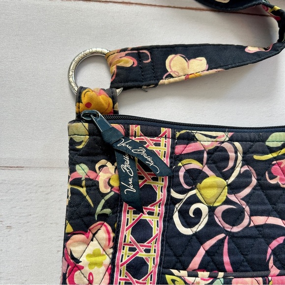Vera Bradley Hipster Cross Body Bag | Legacy Pattern "Ribbons" - Picture 3 of 15